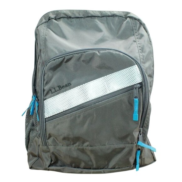 LL Bean Unisex Adult Alloy Gray Weatherproof Deluxe Book Pack 37L Backpack